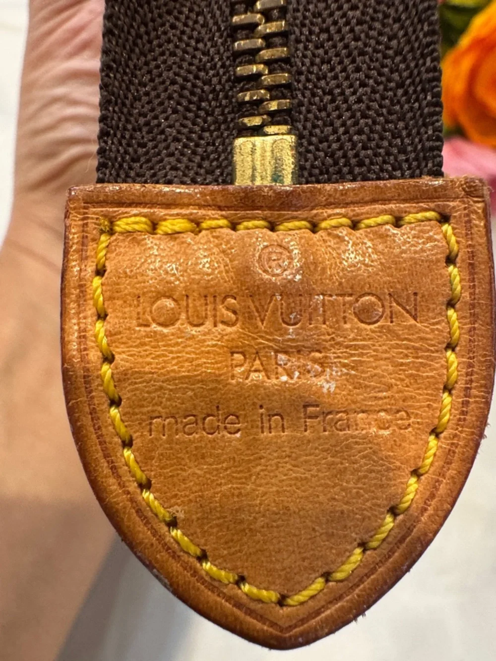 Authentic Louis Vuitton Monogram Canvas Zipped Pouch